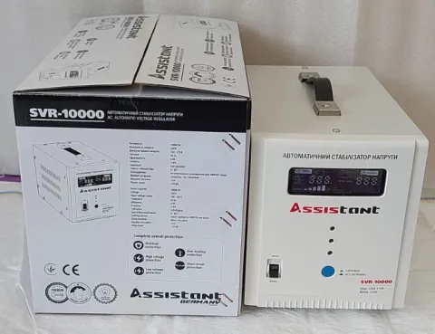 Стабілізатор 10000 ВА Assistant SVR-10000 комплектація пристрою