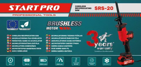 Шабельна пила акумуляторна Start Pro SRS-20
