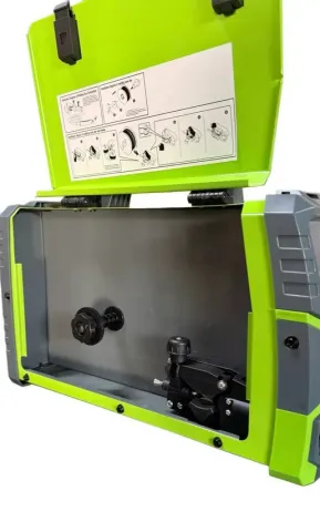 Grösser GMIG-315P Pulse, відсік для встановлення бухти зварювального дроту, зручна система подачі матеріалу