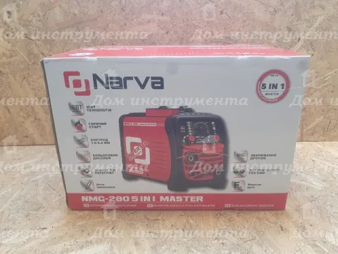 Зварювальний напівавтомат інверторний Narva NMG-280 5 IN 1 MASTER