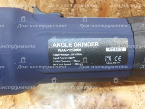 Кутова шліфувальна машина (болгарка) Wintech WAG-125 860
