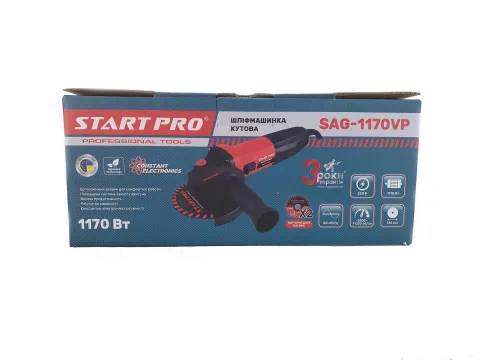 Кутова шліфувальна машина (болгарка) Start Pro SAG-1170VP