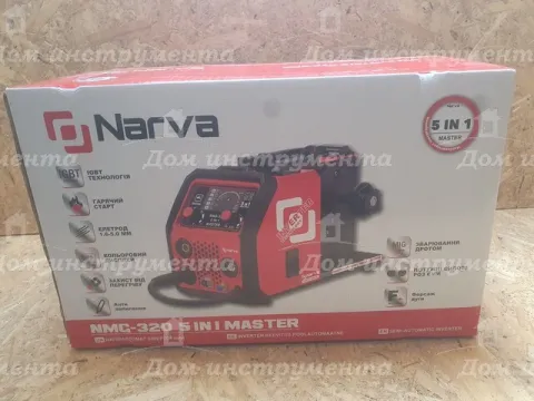 Зварювальний напівавтомат інверторний Narva NMG-320 5 IN 1 MASTER