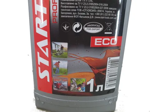 Мастило моторне 2Т Start Pro ECO каністра 1л ПЕ