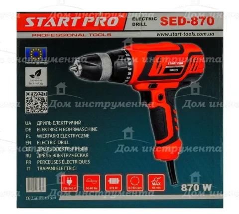 Шуруповерт мережевий Start Pro SED-870