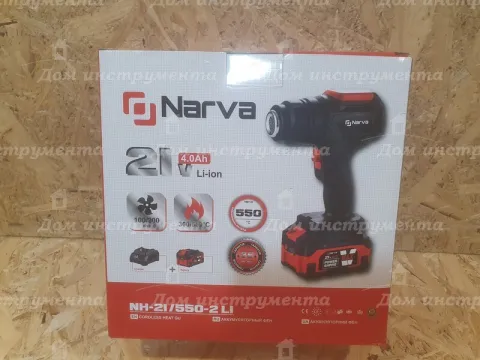 Фен будівельний акумуляторний NARVA NH-21550-2 LI