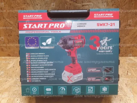 Гайковерт акумуляторний ударний Start Pro SWK7-21