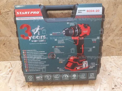 Шуруповерт акумуляторний Start Pro SCD4-20