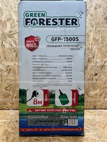 Дренажний занурний насос Green Forester GFP-1500S