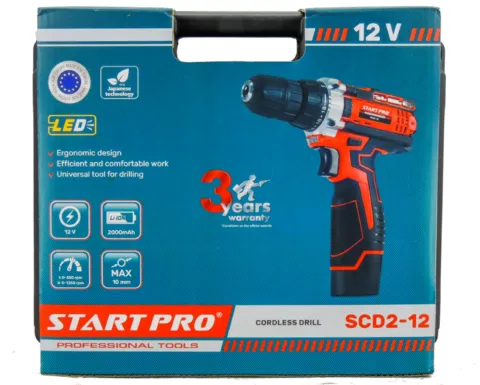 Шуруповерт акумуляторний Start Pro SCD2-12