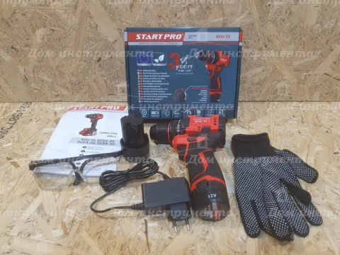 Шуруповерт акумуляторний Start Pro SCD-12 40Нм