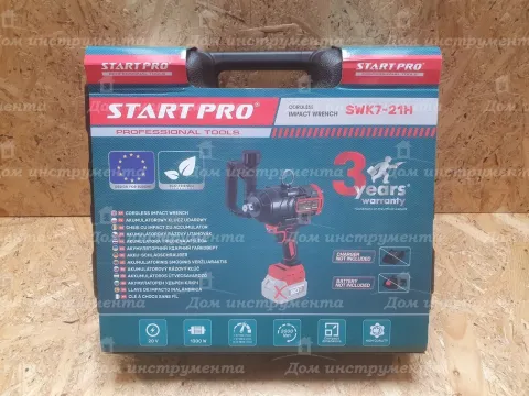 Гайковерт акумуляторний ударний Start Pro SWK7-21Н