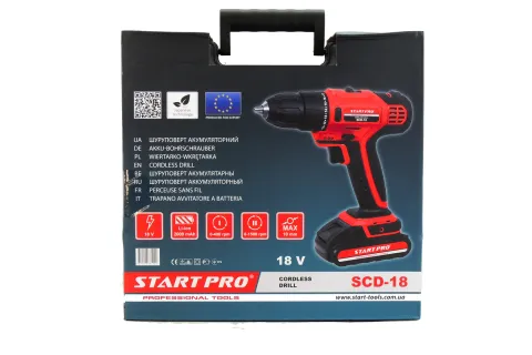 Шуруповерт акумуляторний Start Pro SCD-18