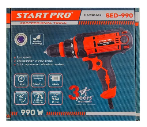 Шуруповерт мережевий Start Pro SED-990