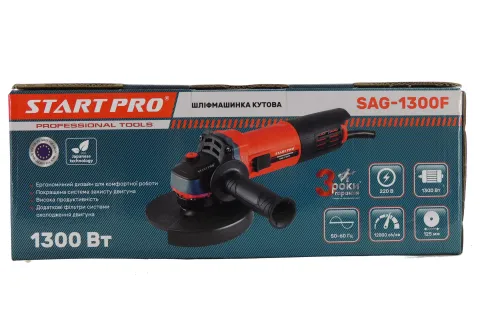 Кутова шліфувальна машина (болгарка) Start pro SAG-125/1300F